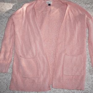 Thick and Cozy Salmon Cardigan